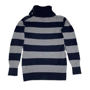 Banana Republic Navy and Gray Turtleneck - XS